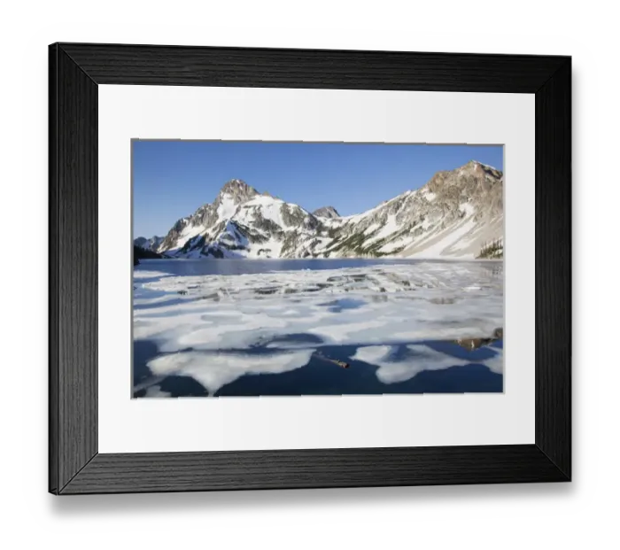 Framed Print : ID, Sawtooth Wilderness, Sawtooth Lake and Mount Regan Framed Print : ID, Sawtooth Wilderness, Sawtooth Lake and Mount Regan