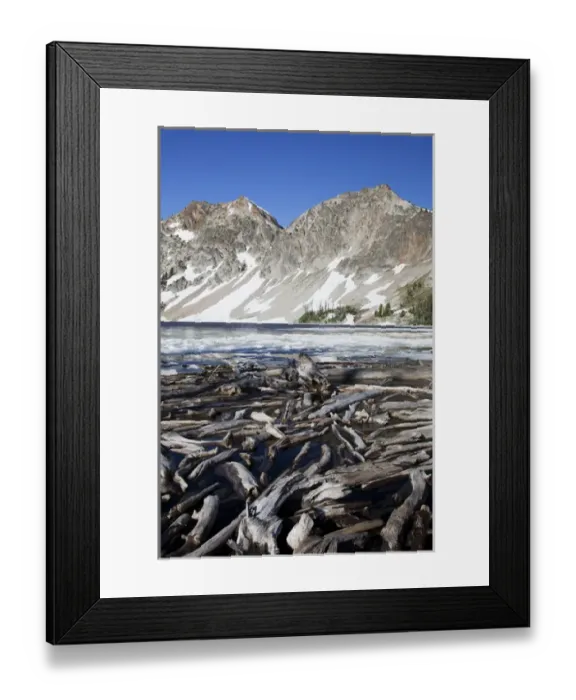 Framed Print : ID, Sawtooth Wilderness, Sawtooth Lake