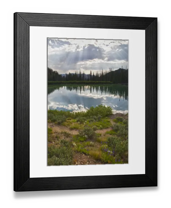 Framed Print : ID, Sawtooth National Recreation Area, Titus Lake Framed Print : ID, Sawtooth National Recreation Area, Titus Lake