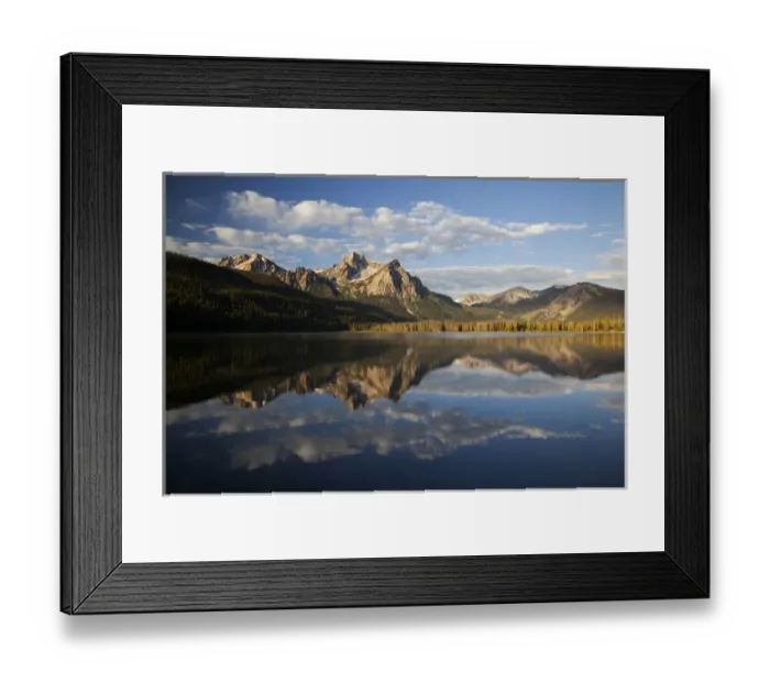 Framed Print : ID, Sawtooth National Recreation Area, Stanley Lake and McGowan Peak Framed Print : ID, Sawtooth National Recreation Area, Stanley Lake and McGowan Peak