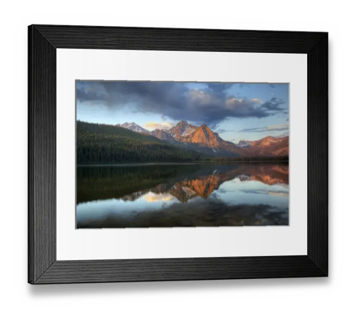 Framed Print : ID, Sawtooth National Recreation Area, Stanley Lake and McGowan Peak Framed Print : ID, Sawtooth National Recreation Area, Stanley Lake and McGowan Peak