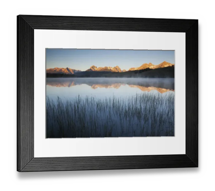 Framed Print : ID, Sawtooth National Recreation Area, Little Redfish Lake, with Sawtooth Range Framed Print : ID, Sawtooth National Recreation Area, Little Redfish Lake, with Sawtooth Range