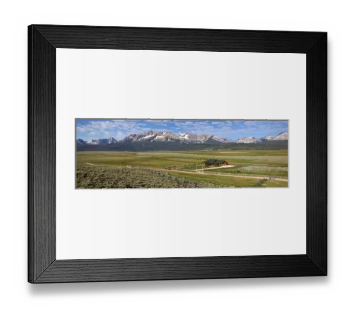 Framed Print : ID, Sawtooth National Recreation Area, Stanley, Stanley Valley and Sawtooth Mountains Framed Print : ID, Sawtooth National Recreation Area, Stanley, Stanley Valley and Sawtooth Mountains