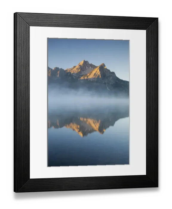 Framed Print : ID, Sawtooth National Recreation Area, Stanley Lake and McGowan Peak