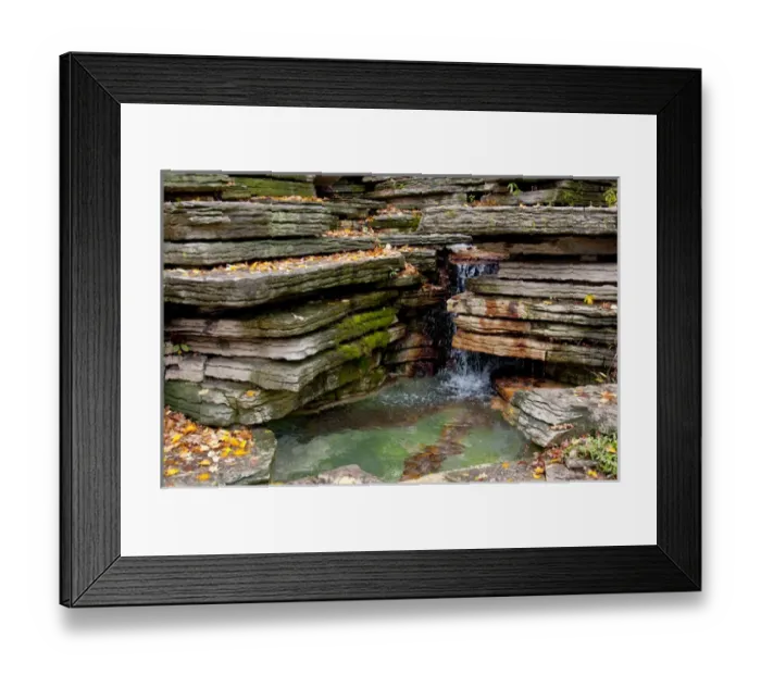 Framed Print : Alfred Caldwell Lily Pond in Chicagos Lincoln Park area. Prairie School architecture