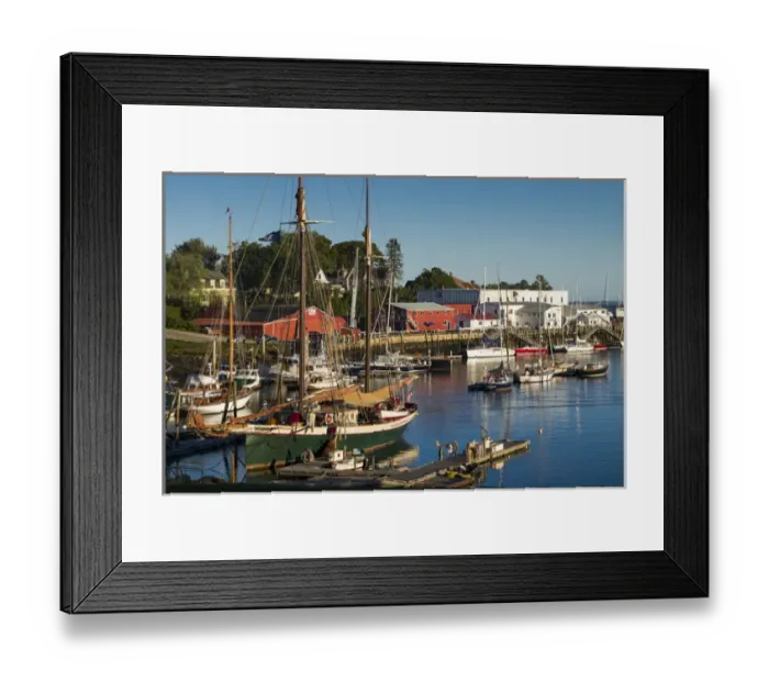 Framed Print : USA, Maine, Camden, Camden Harbor, sunset Framed Print : USA, Maine, Camden, Camden Harbor, sunset