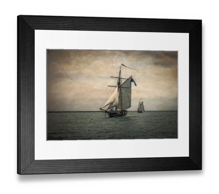 Framed Print : Tall Ships Festival: Digitally Altered