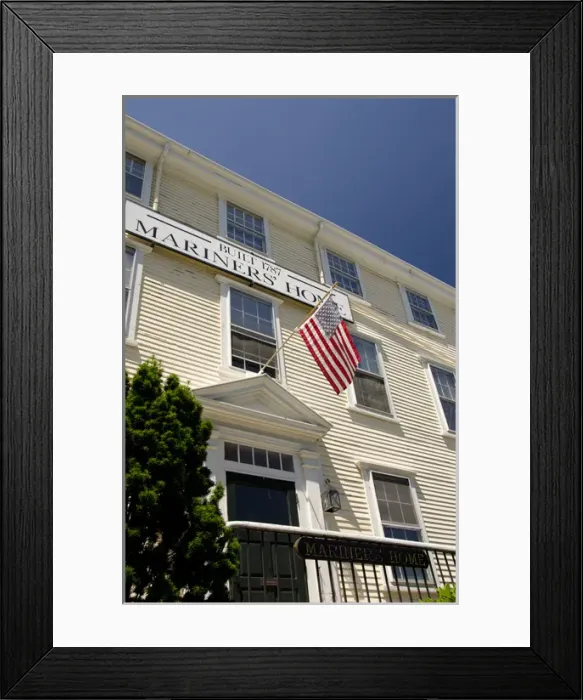 Framed Print : Massachusetts, New Bedford. Historic Mariners Home, circa 1787 Framed Print : Massachusetts, New Bedford. Historic Mariners Home, circa 1787