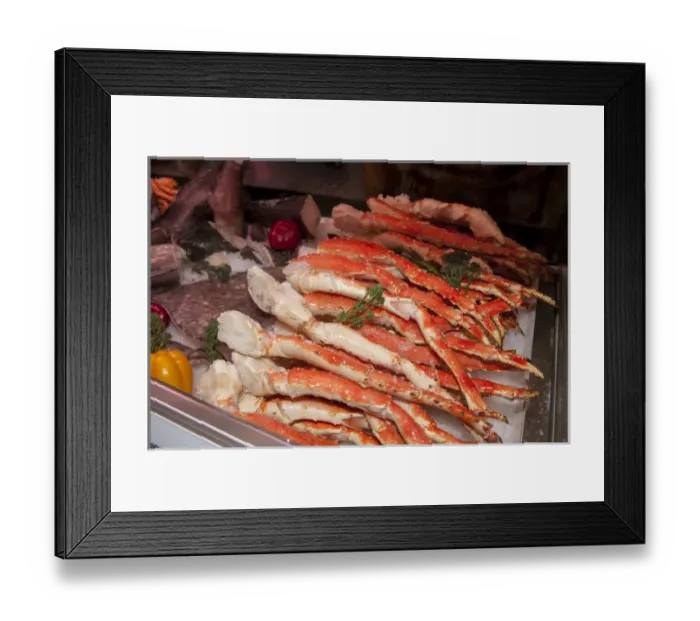 Framed Print : USA, Massachusetts, Boston, Boston Food and Restaurant Show, King crab legs Framed Print : USA, Massachusetts, Boston, Boston Food and Restaurant Show, King crab legs