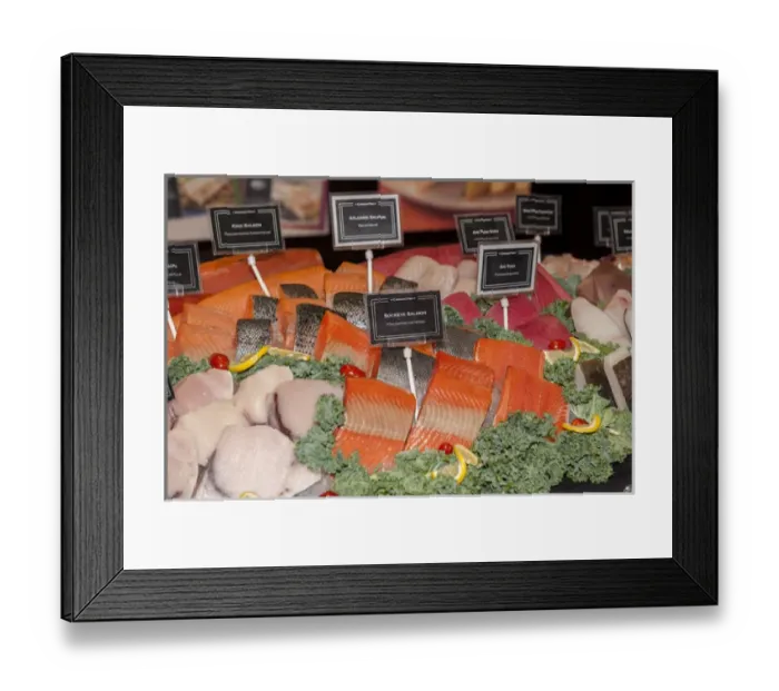Framed Print : USA, Massachusetts, Boston, Boston Food and Restaurant Show, salmon, tuna, swordfish Framed Print : USA, Massachusetts, Boston, Boston Food and Restaurant Show, salmon, tuna, swordfish