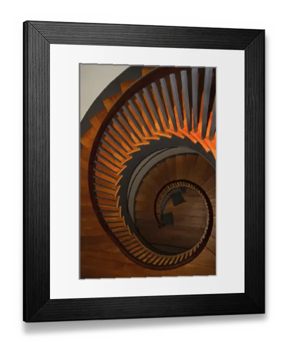 Framed Print : USA; Kentucky; Pleasant Hill; Spiral staircase at the Shaker Village Framed Print : USA; Kentucky; Pleasant Hill; Spiral staircase at the Shaker Village