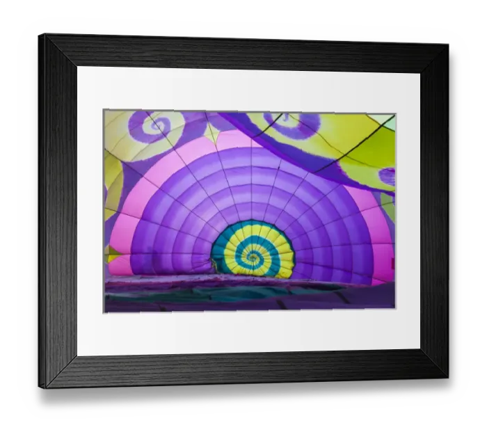 Framed Print : USA, Massachusetts, Hudson, Ballon Festival, hot air balloon interior