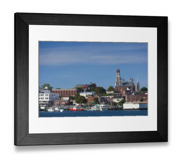 Framed Print : USA, Massachusetts, Cape Ann, Gloucester, Gloucester Harbor