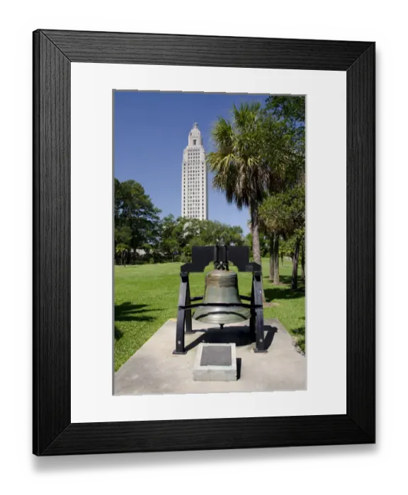 Framed Print : Louisiana, Baton Rouge. Louisiana State Capitol building