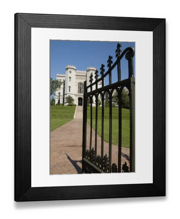 Framed Print : Louisiana, Baton Rouge. Louisiana Old State Capitol, circa 1847