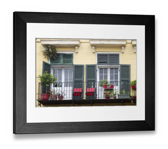 Framed Print : LA, New Orleans, French Quarter, architecture Framed Print : LA, New Orleans, French Quarter, architecture