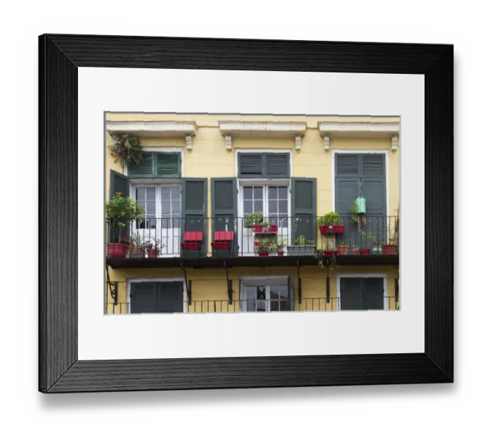 Framed Print : LA, New Orleans, French Quarter, architecture Framed Print : LA, New Orleans, French Quarter, architecture