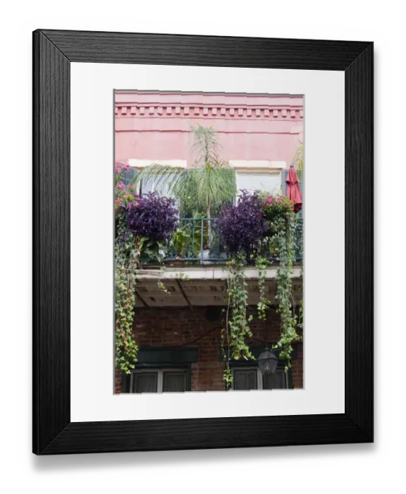 Framed Print : LA, New Orleans, French Quarter, architecture