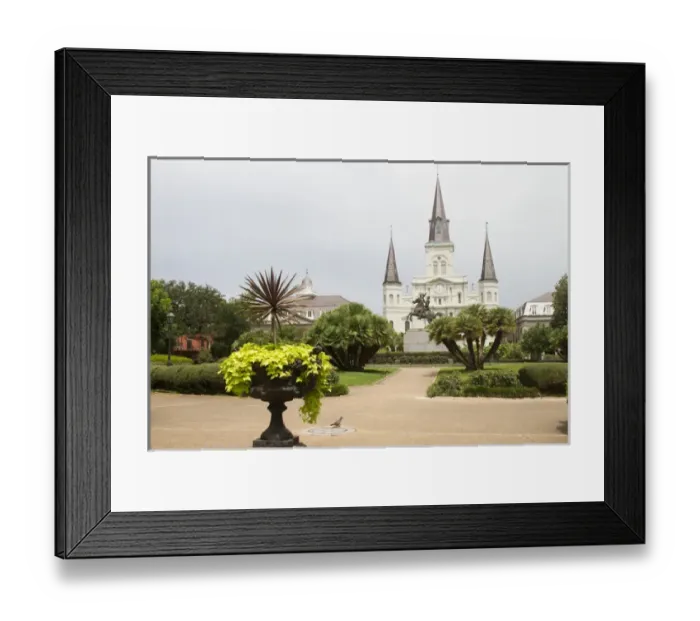 Framed Print : LA, New Orleans, French Quarter, Jackson Square, St Framed Print : LA, New Orleans, French Quarter, Jackson Square, St