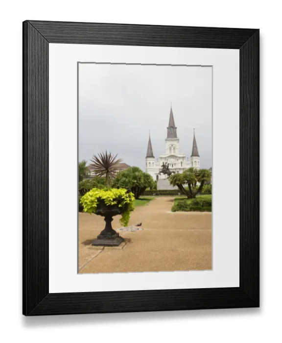 Framed Print : LA, New Orleans, French Quarter, Jackson Square, St Framed Print : LA, New Orleans, French Quarter, Jackson Square, St