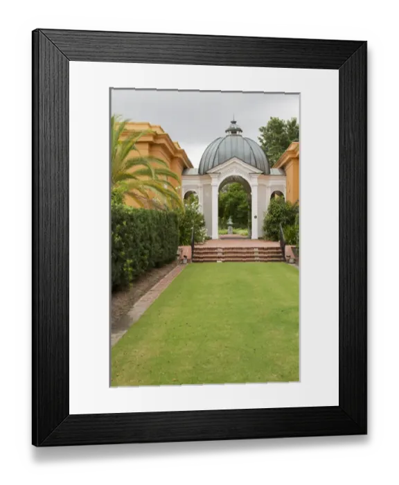 Framed Print : LA, New Orleans, New Orleans Botanical Garden, Entrance and Pavilion of the Two Sisters Framed Print : LA, New Orleans, New Orleans Botanical Garden, Entrance and Pavilion of the Two Sisters