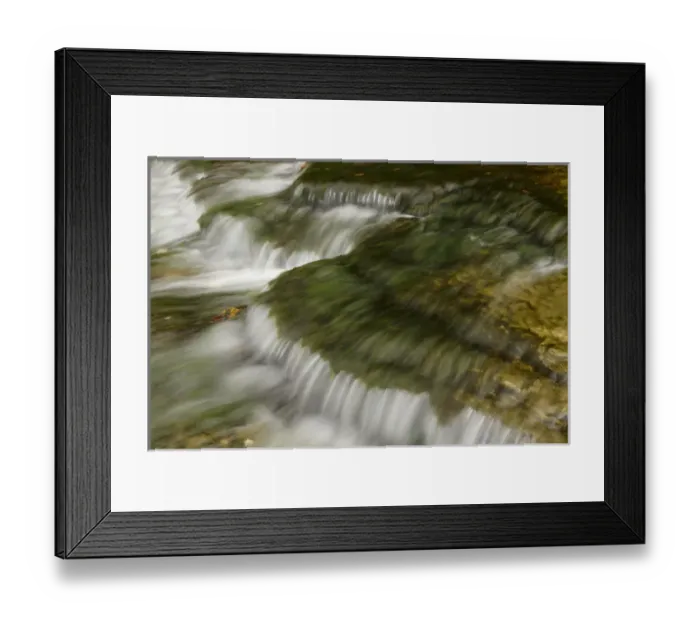 Framed Print : Cascade below Au Train waterfall, Upper Peninsula of Michigan
