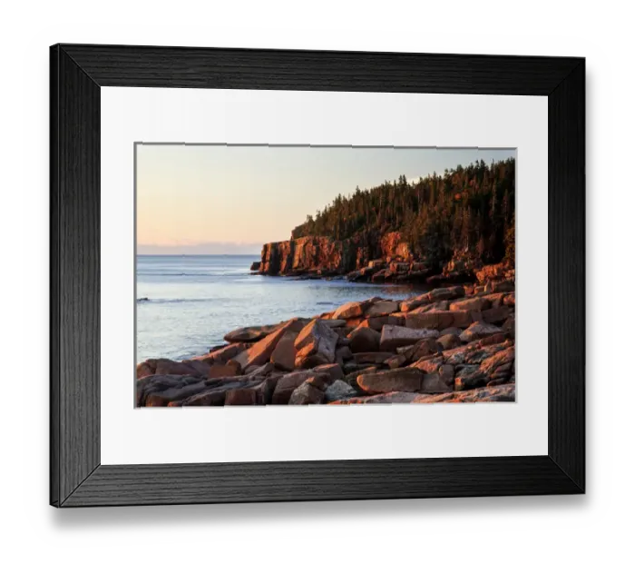 Framed Print : USA, Maine, Coastline, Acadia National Park, Sunrise Framed Print : USA, Maine, Coastline, Acadia National Park, Sunrise
