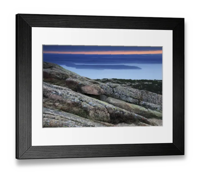 Framed Print : Sunrise from Cadillac Mountain, Porcupine Island, Acadia National Park, Maine, USA Framed Print : Sunrise from Cadillac Mountain, Porcupine Island, Acadia National Park, Maine, USA