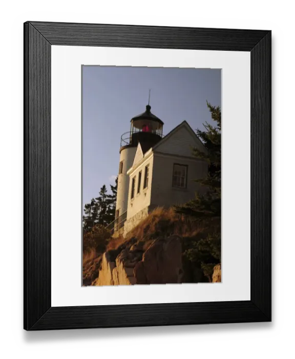 Framed Print : Bass Harbor Head Lighthouse in Late Afternoon; Bass Harbor; Mount Desert Island Framed Print : Bass Harbor Head Lighthouse in Late Afternoon; Bass Harbor; Mount Desert Island