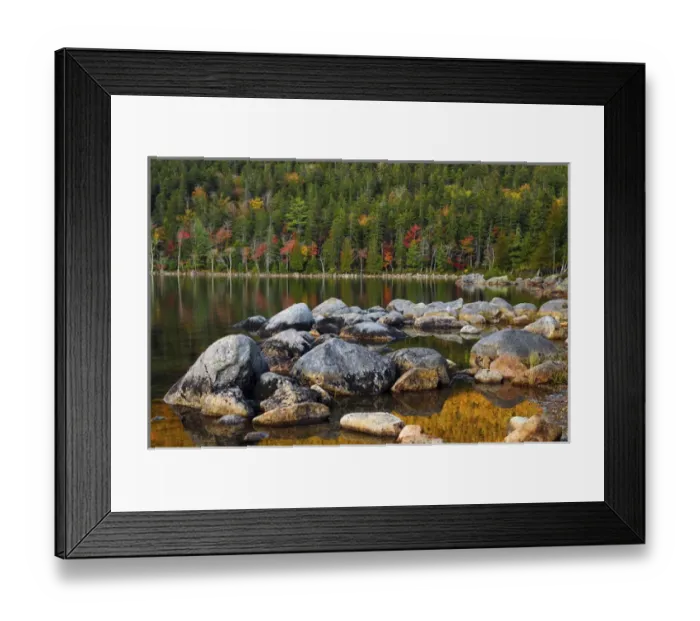 Framed Print : Jordan Pond in Evening Light in autumn, Acadia National Park, Maine, USA Framed Print : Jordan Pond in Evening Light in autumn, Acadia National Park, Maine, USA