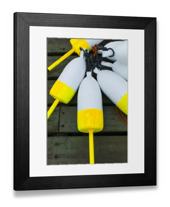 Framed Print : USA, Maine, Mt. Desert Island, Bernard, lobster buoys Framed Print : USA, Maine, Mt. Desert Island, Bernard, lobster buoys