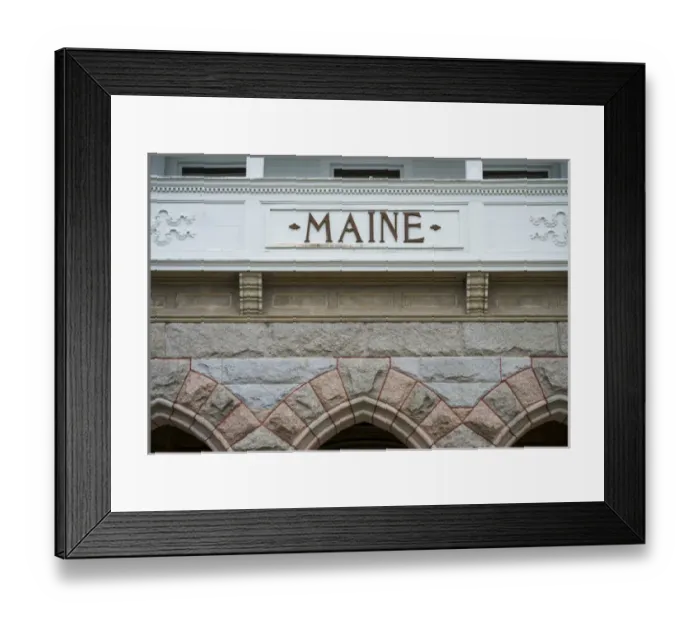 Framed Print : USA, Maine, Poland Spring, detail of the Maine State Building from the 1893 Columbian Framed Print : USA, Maine, Poland Spring, detail of the Maine State Building from the 1893 Columbian