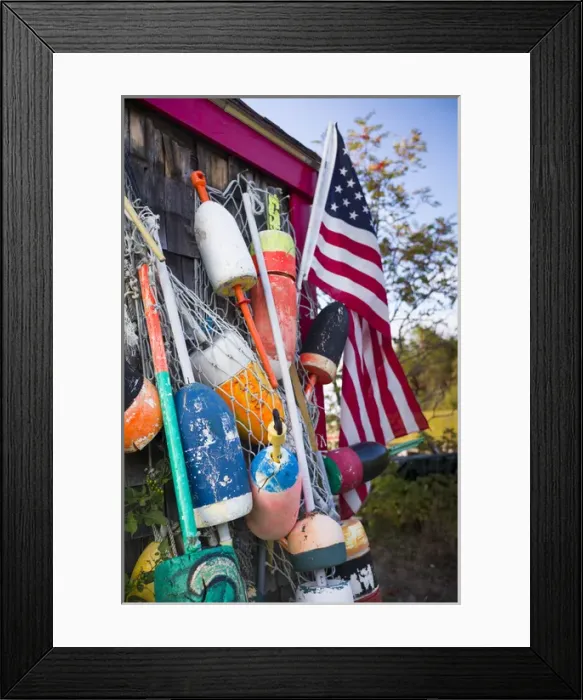 Framed Print : USA, Maine, Orrs Island, old lobster shack