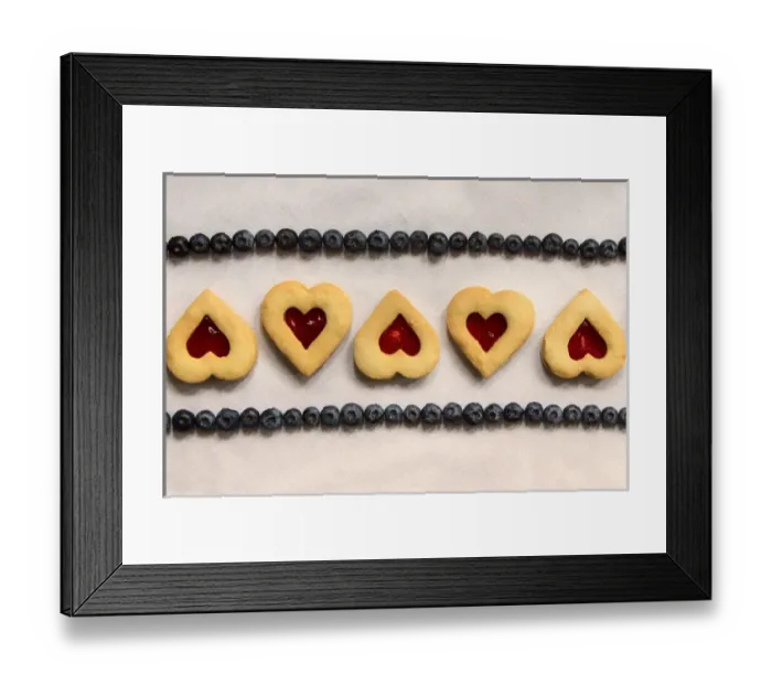 Framed Print : USA, Maryland, Bethesda, Hearts in a Row