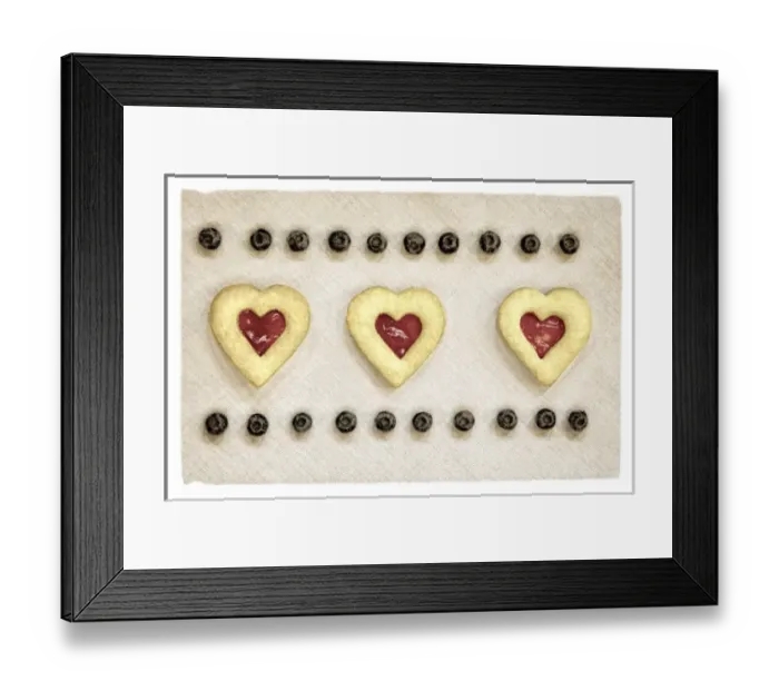 Framed Print : USA, Maryland, Bethesda, Hearts and Blueberries in a Row Digitally Altered Framed Print : USA, Maryland, Bethesda, Hearts and Blueberries in a Row Digitally Altered