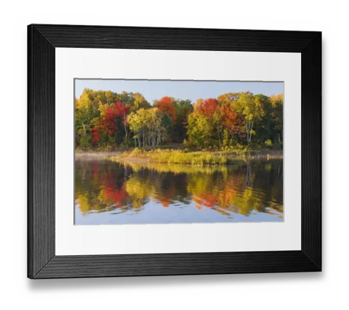 Framed Print : USA, Michigan, Upper Peninsula. Autumn landscape in Bond Falls Recreation Area. Credit as Framed Print : USA, Michigan, Upper Peninsula. Autumn landscape in Bond Falls Recreation Area. Credit as