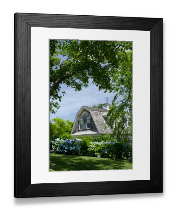 Framed Print : Massachusetts, Marthas Vineyard, Vineyard Haven. Traditional island home