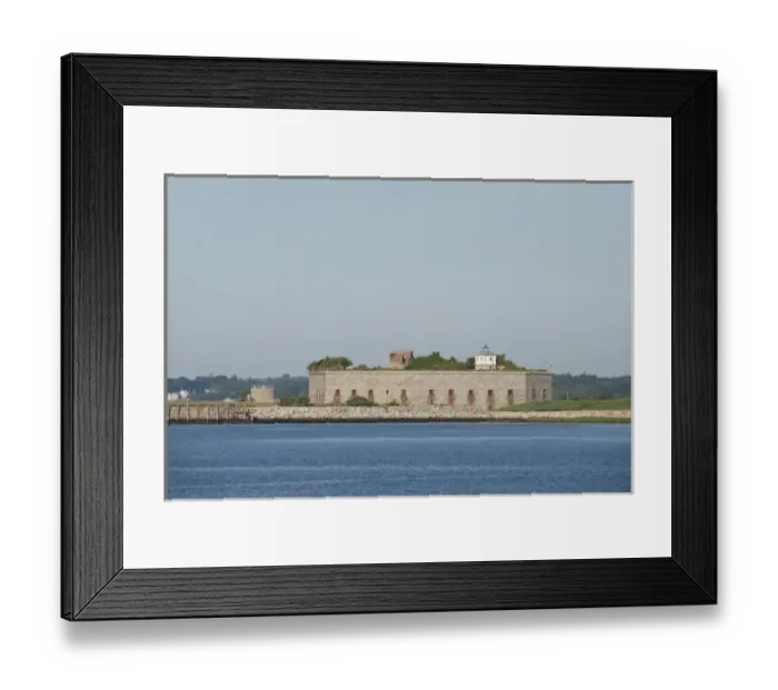 Framed Print : Massachusetts, New Bedford. Historic Clarks Point and Fort Taber in the distance