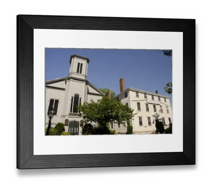Framed Print : Massachusetts, New Bedford. Seamens Bethel on Johnny Cake Hill, church of Herman Framed Print : Massachusetts, New Bedford. Seamens Bethel on Johnny Cake Hill, church of Herman