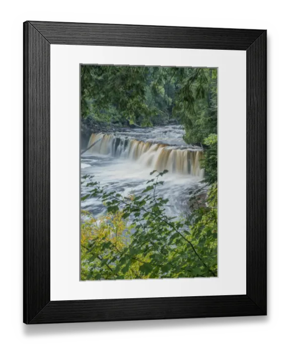 Framed Print : USA, MI, Porcupine Mountains Wilderness State Park, Manabezho Falls Framed Print : USA, MI, Porcupine Mountains Wilderness State Park, Manabezho Falls