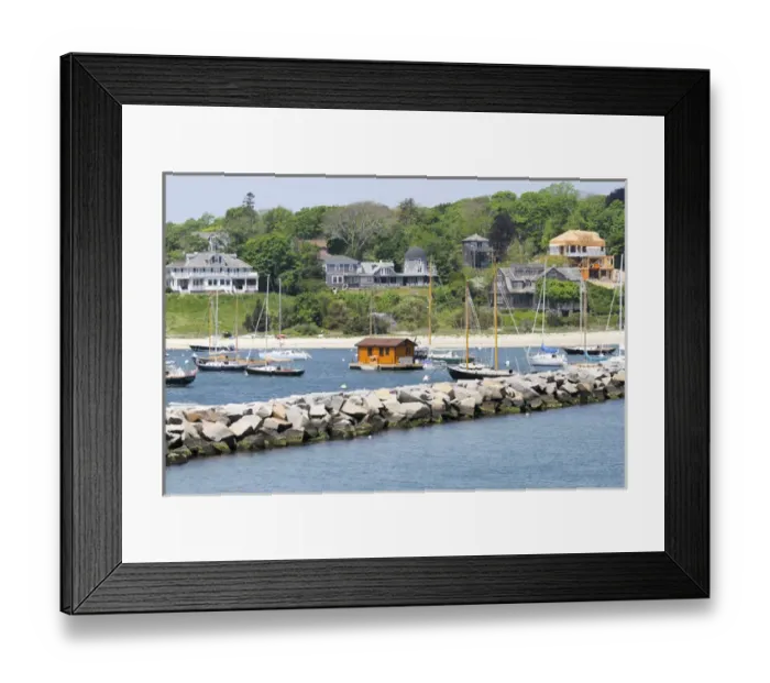 Framed Print : Approching the shores of Marthas Vineyard, Vineyard Haven, Massachusetts, United States