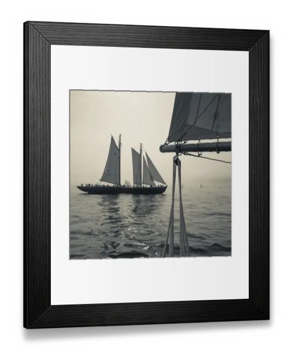 Framed Print : USA, Massachusetts, Gloucester, Schooner Festival, schooners in Gloucester Harbor