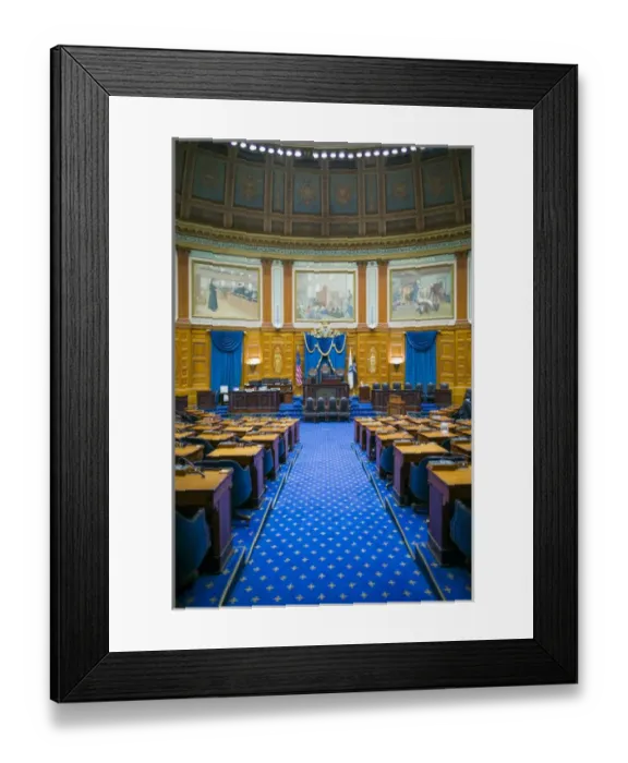 Framed Print : USA, Massachusetts, Boston, Massachusetts State House, chamber of the state house Framed Print : USA, Massachusetts, Boston, Massachusetts State House, chamber of the state house
