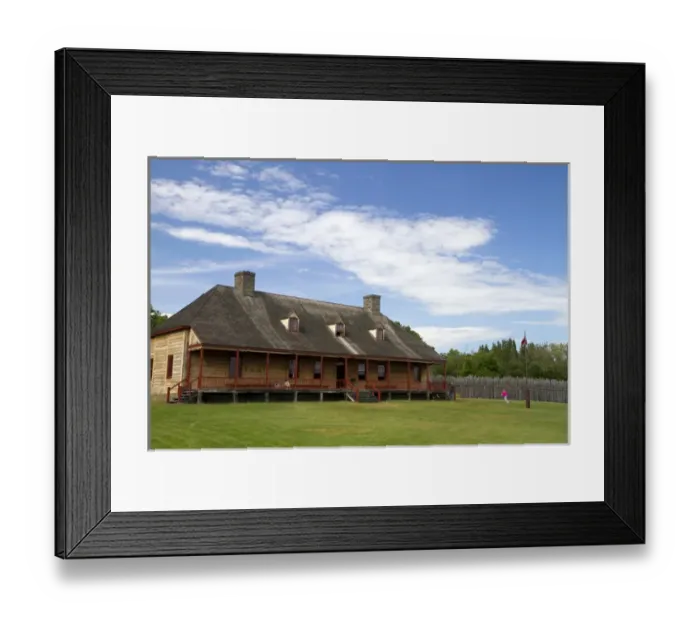 Framed Print : The Grand Hall located at the Grand Portage National Monument on the north shore Framed Print : The Grand Hall located at the Grand Portage National Monument on the north shore