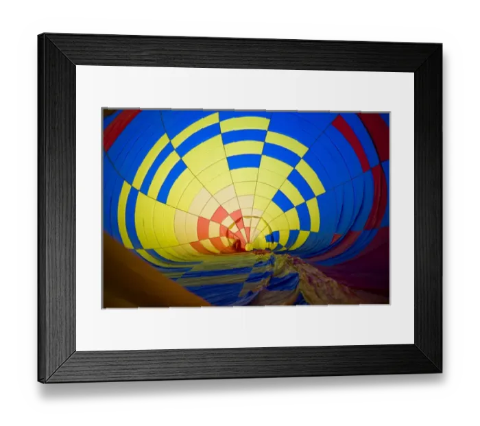 Framed Print : USA, Massachusetts, Hudson, Ballon Festival, hot air balloon interior