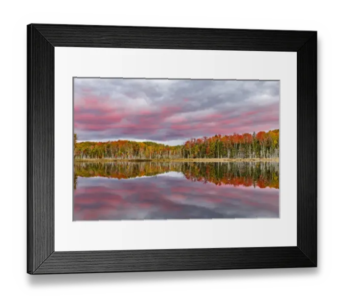 Framed Print : Red Jack Lake and sunrise reflection, Alger County, Upper Peninsula of Michigan Framed Print : Red Jack Lake and sunrise reflection, Alger County, Upper Peninsula of Michigan