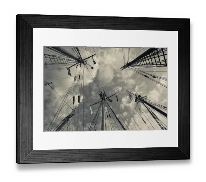 Framed Print : USA, Massachusetts, Gloucester, Schooner Festival, sails and masts
