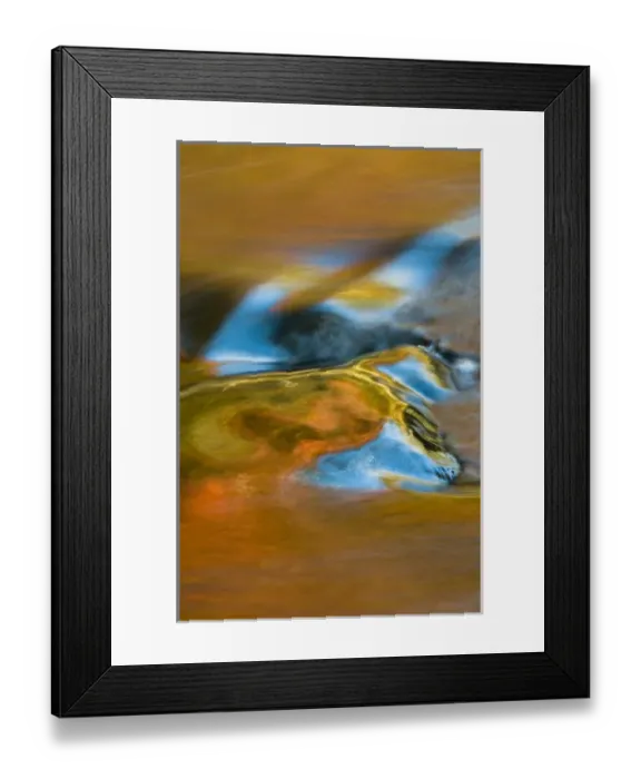 Framed Print : USA, Michigan, Upper Peninsula. Bond Falls reflections in fall Framed Print : USA, Michigan, Upper Peninsula. Bond Falls reflections in fall