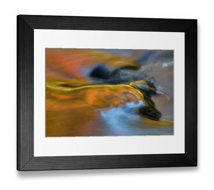 Framed Print : USA, Michigan, Upper Peninsula. Bond Falls reflections in fall Framed Print : USA, Michigan, Upper Peninsula. Bond Falls reflections in fall