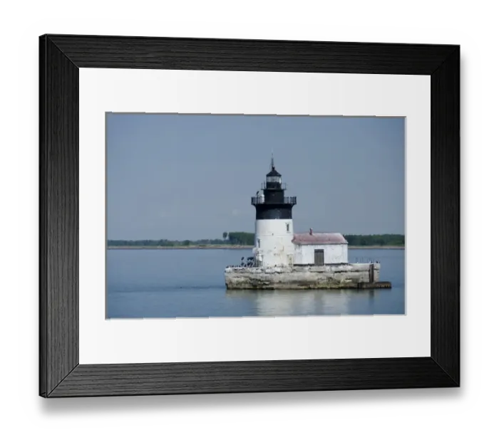Framed Print : Michigan, Lake Erie, Detroit River, Wyandotte. Detroit River Light (aka Bar Point Shoal) Framed Print : Michigan, Lake Erie, Detroit River, Wyandotte. Detroit River Light (aka Bar Point Shoal)